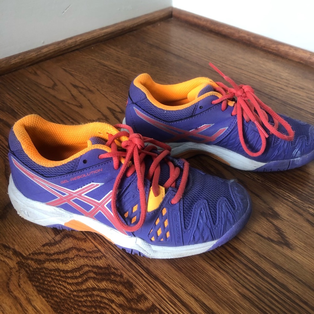 Little Girls ASICS tennis shoes